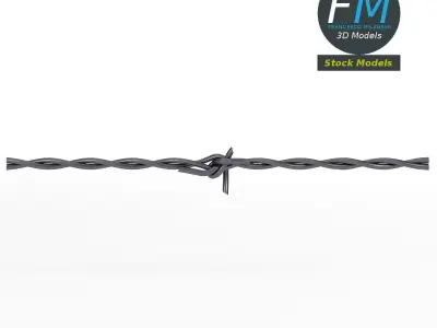 Barbed wire part 3D model