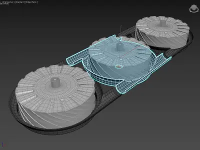 Tri Tesla Turbo - Concept 3D model