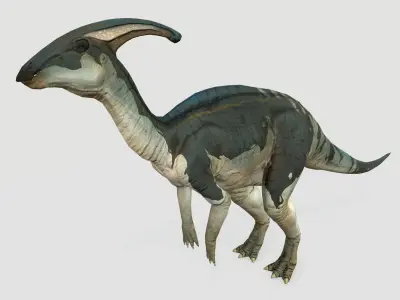 Parasaurolophus Low-poly 3D model