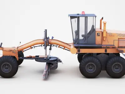 Motor Grader 3D model shop