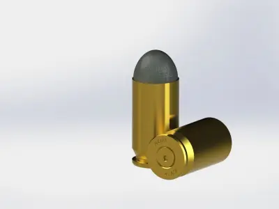 Cartridge Colt  45ACP 3D model