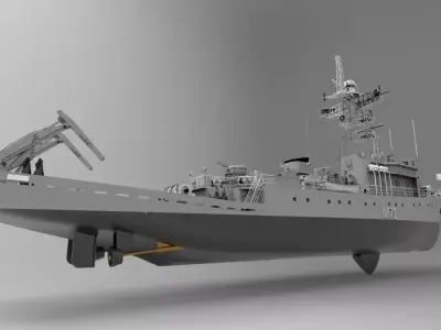 Russian Countermine Vessel 3D model