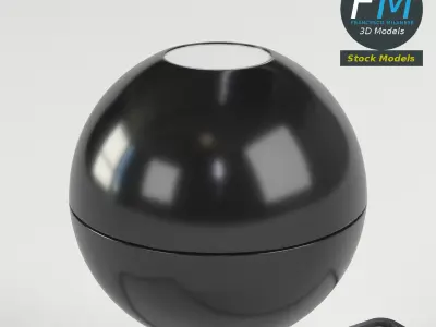 Traditional rubber stamp 3D model