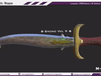 Sword Vol 9 Free low-poly 3D model