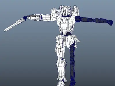 Robot Type A Free low-poly 3D model