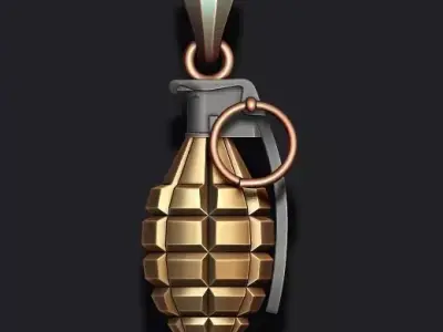 Grenade pendant 3d 3D print model