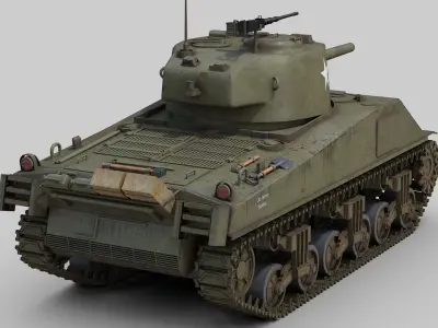 M4 Sherman Tank 3D model purchase