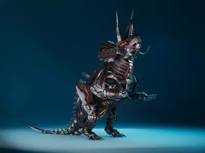 SciFi Dinosaur2 Low-poly 3D model