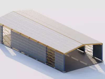 Warehouse-Warehouse Building 3D model buy
