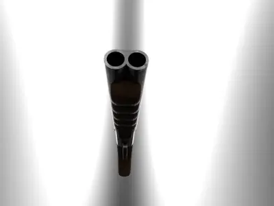 short shotgun Low-poly 3D model