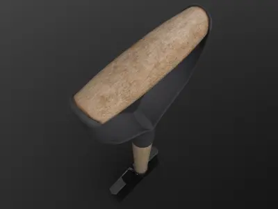 Square Shovel with three texture options  3D model