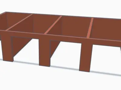 Z Gauge and HO Spur - multiple garage blocks model train 3D print model