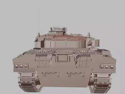 War Tank Classic Armored Vehicle 3D Printable 3D print model