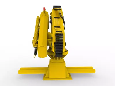Foldable Boom Crane 3D model