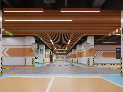 Underground Parking 3D model