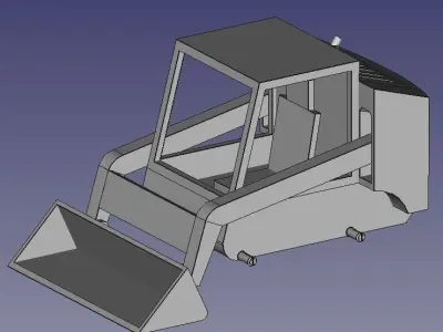 Mini Excavator 3D print model