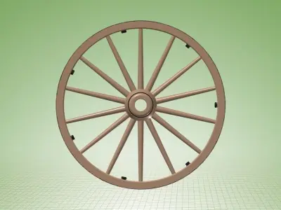 Wagon Wheel Free 3D model