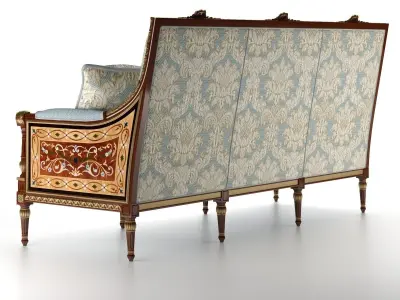 SOFA DIVANO RIGIDO  3D model