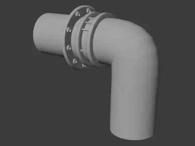 Sewage Pipe Outlet Free low-poly 3D model