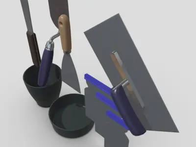 Industrial Tool Pack Low-poly 3D model