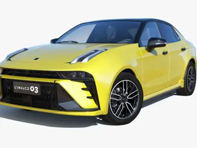 2023 Lynkco 03  Low-poly 3D model