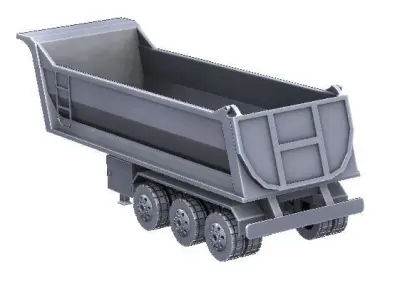 Trailer scaled 3D print model