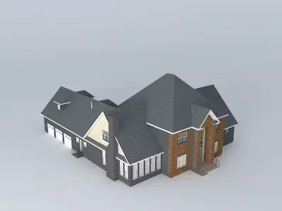 Brick Mansion Free 3D model