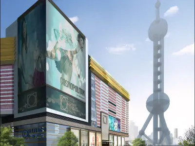 3Dmax fashion city commercial square building 24 3D model