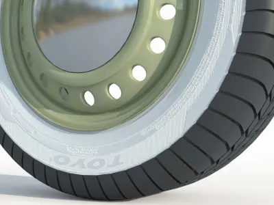wheel Rim Tire 12 3D model