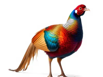 Colorful Pheasant D Model Pack Low-poly 3D model