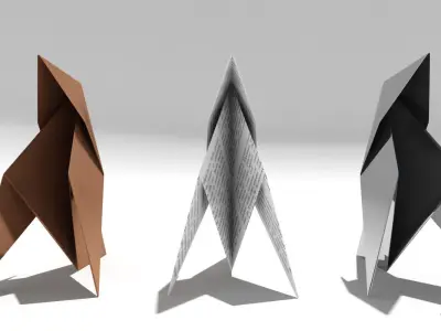 Paper Bird 3D model