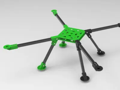 Hobbyking RotorBits QuadCopter Kit With Modular Assembly Free 3D model