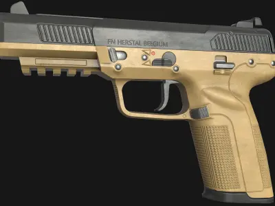 FN Five-seveN Low-poly 3D model purchase