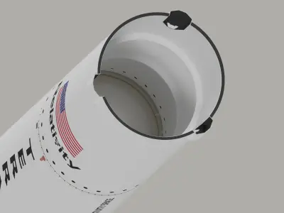 Terran-1 Rocket 3D model