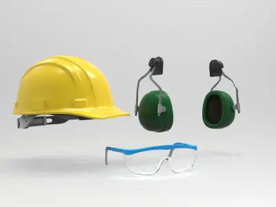 Safety helmet 3D model get