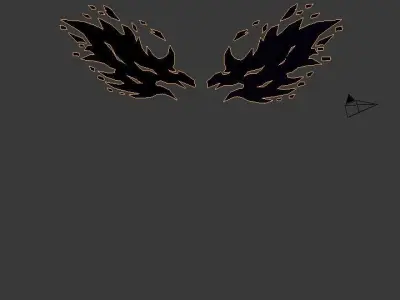 Blue Wings 3D model