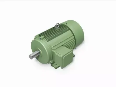 132S B3 Right IEC electric motor - 3D CAD model 3D model