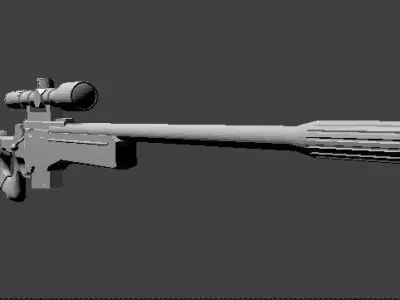AWM 3d model for free Free 3D model