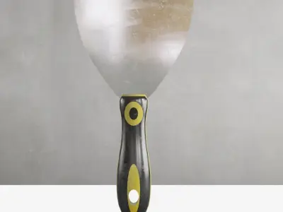 Plastic Spatula Low-poly 3D model