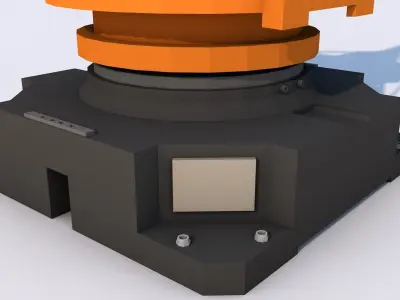 Industrial Robot Arm Low-poly 3D model get