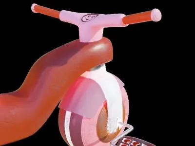 Children s Bicycle - Game Asset Free low-poly 3D model