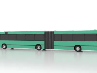 Mercedes-Benz O405GN1-5 Low Low-poly 3D model