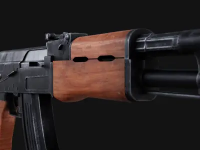 AK-47 ak - rifle Free low-poly 3D model purchase