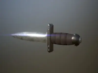 Low-Poly Dagger Viking Medieval Editorial License Low-poly 3D model