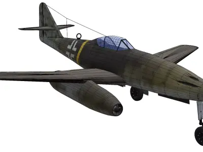 Messerschmitt Me 262 Schwalbe Low-poly 3D model