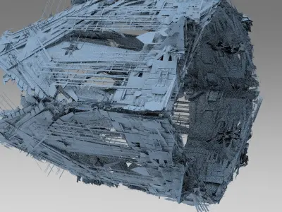 Grand Cigar zeppelin Mega Ship collection 2 3D model