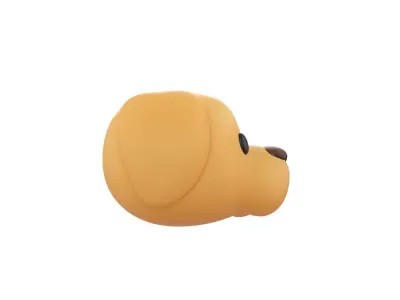 Prop175 Golden Retriever Dog Head 3D model