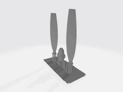 Propeller for Z-37 Cmelak 3D print model