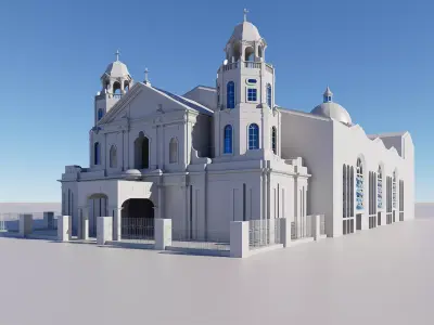 Quiapo Church 3D Model Low-poly 3D model