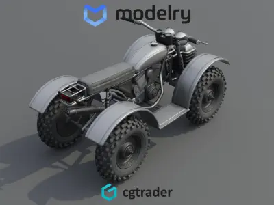 Quad bike 3D model get